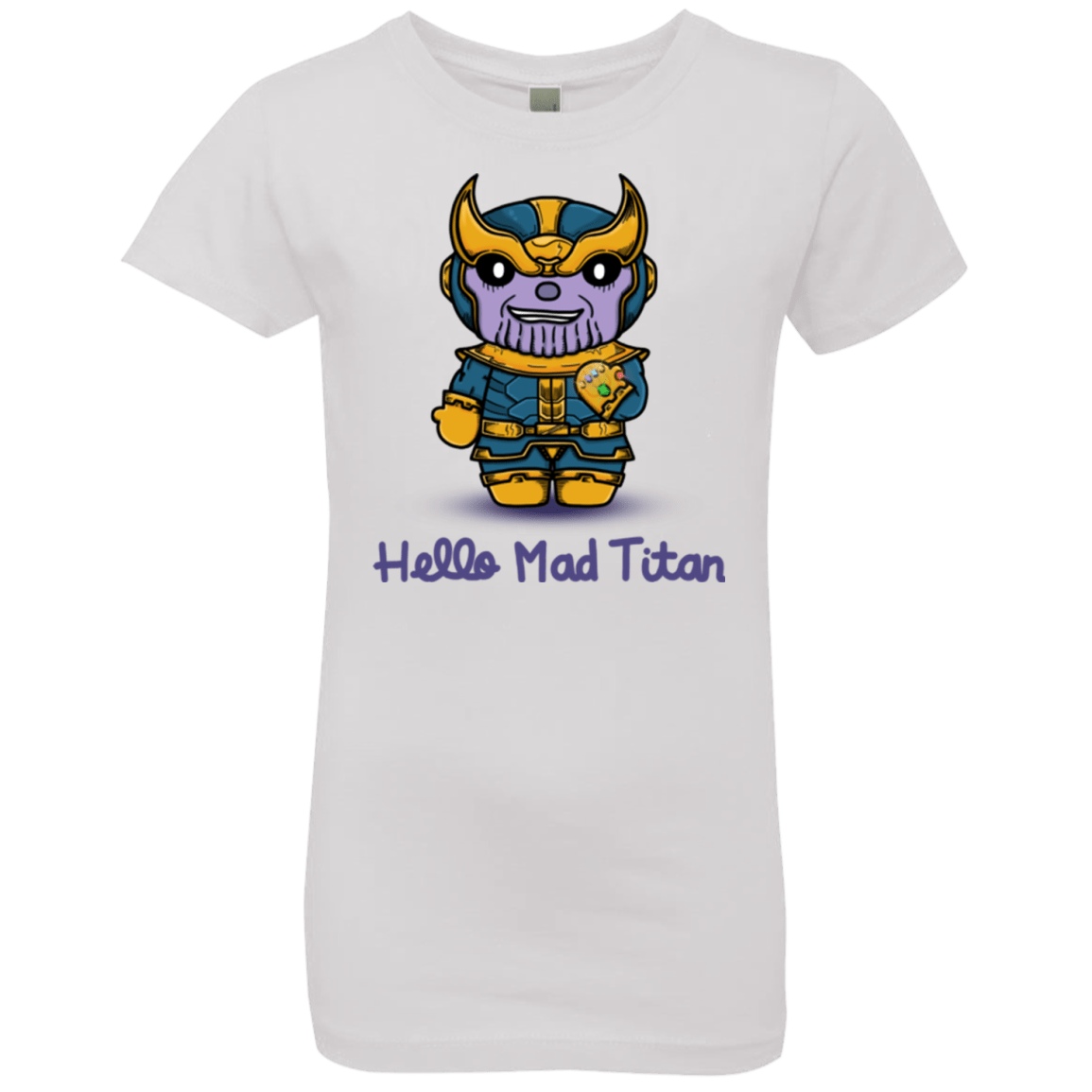 T-Shirts White / YXS Hello Mad Titan Girls Premium T-Shirt