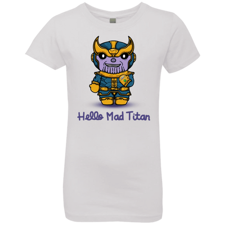 T-Shirts White / YXS Hello Mad Titan Girls Premium T-Shirt