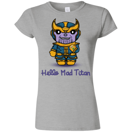 T-Shirts Sport Grey / S Hello Mad Titan Junior Slimmer-Fit T-Shirt