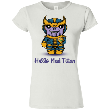 T-Shirts White / S Hello Mad Titan Junior Slimmer-Fit T-Shirt