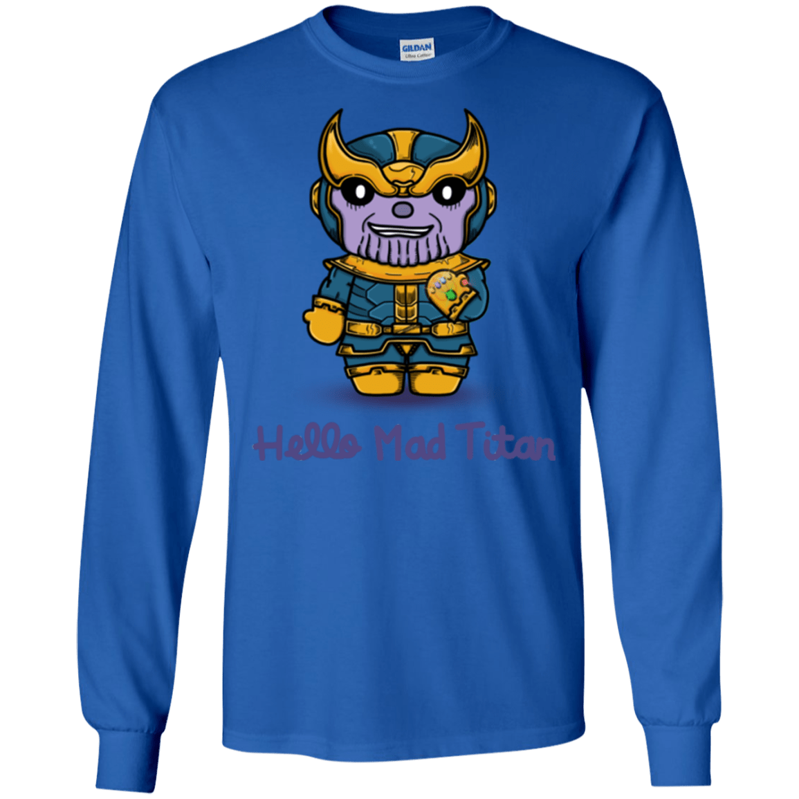 T-Shirts Royal / S Hello Mad Titan Men's Long Sleeve T-Shirt