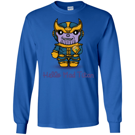 T-Shirts Royal / S Hello Mad Titan Men's Long Sleeve T-Shirt