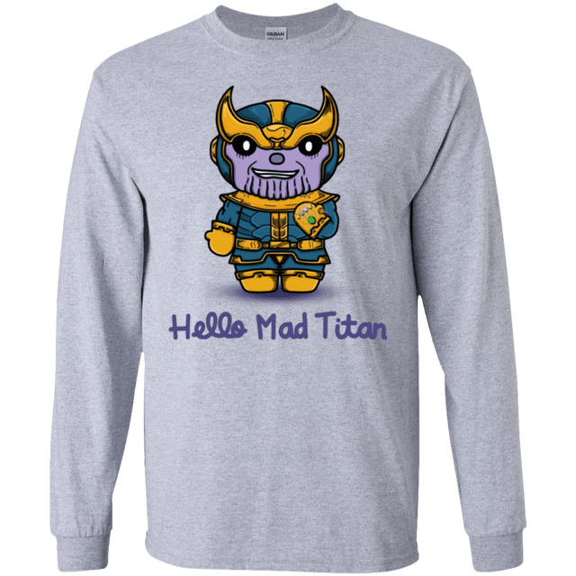 T-Shirts Sport Grey / S Hello Mad Titan Men's Long Sleeve T-Shirt