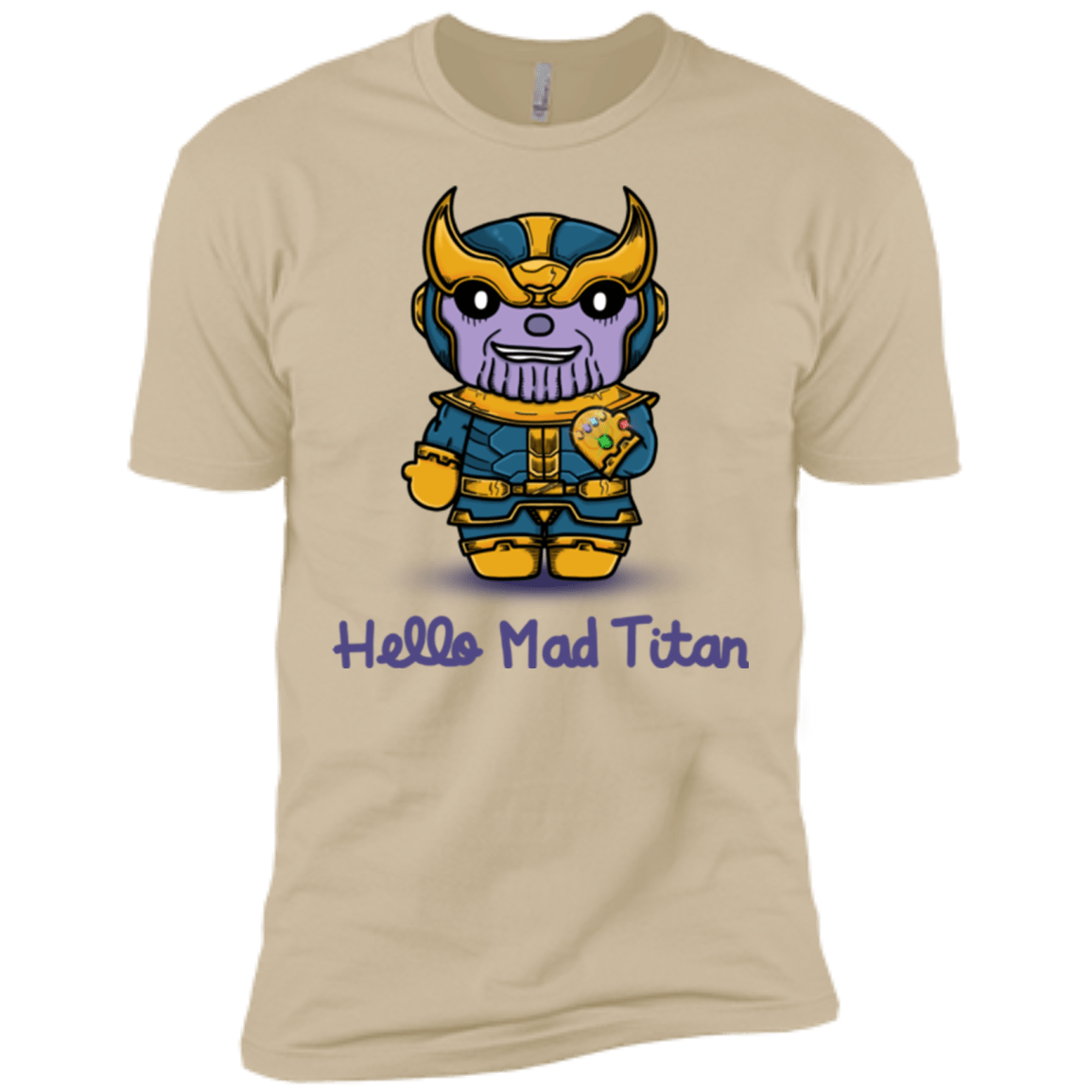 T-Shirts Sand / X-Small Hello Mad Titan Men's Premium T-Shirt