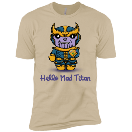 T-Shirts Sand / X-Small Hello Mad Titan Men's Premium T-Shirt