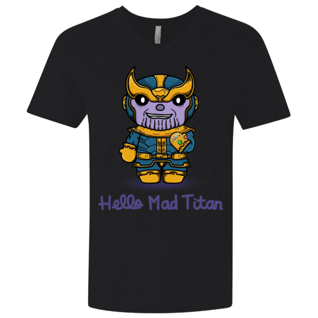 T-Shirts Black / X-Small Hello Mad Titan Men's Premium V-Neck