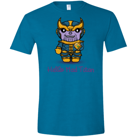 T-Shirts Antique Sapphire / S Hello Mad Titan Men's Semi-Fitted Softstyle
