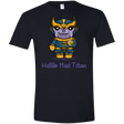 T-Shirts Black / X-Small Hello Mad Titan Men's Semi-Fitted Softstyle