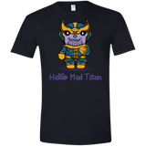 T-Shirts Black / X-Small Hello Mad Titan Men's Semi-Fitted Softstyle
