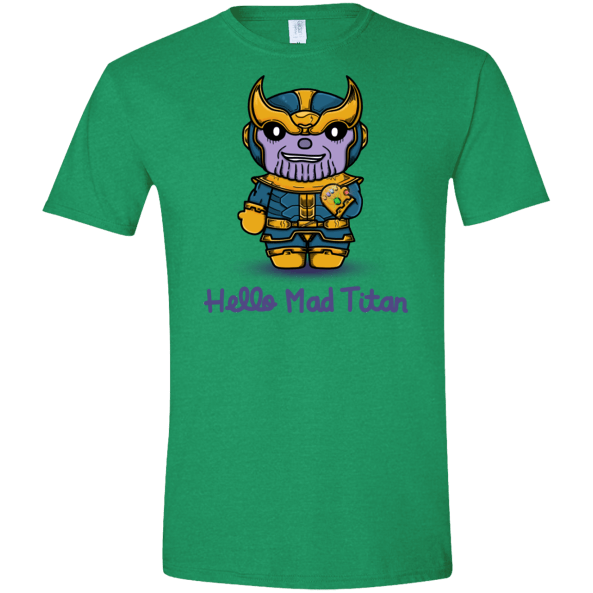 T-Shirts Heather Irish Green / S Hello Mad Titan Men's Semi-Fitted Softstyle