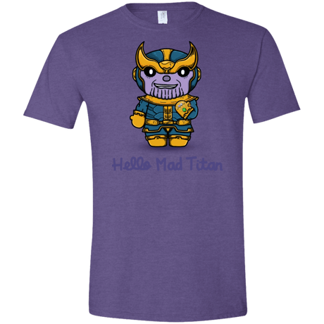 T-Shirts Heather Purple / S Hello Mad Titan Men's Semi-Fitted Softstyle