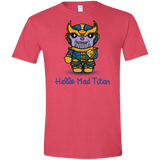 T-Shirts Heather Red / S Hello Mad Titan Men's Semi-Fitted Softstyle