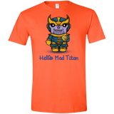 T-Shirts Orange / S Hello Mad Titan Men's Semi-Fitted Softstyle