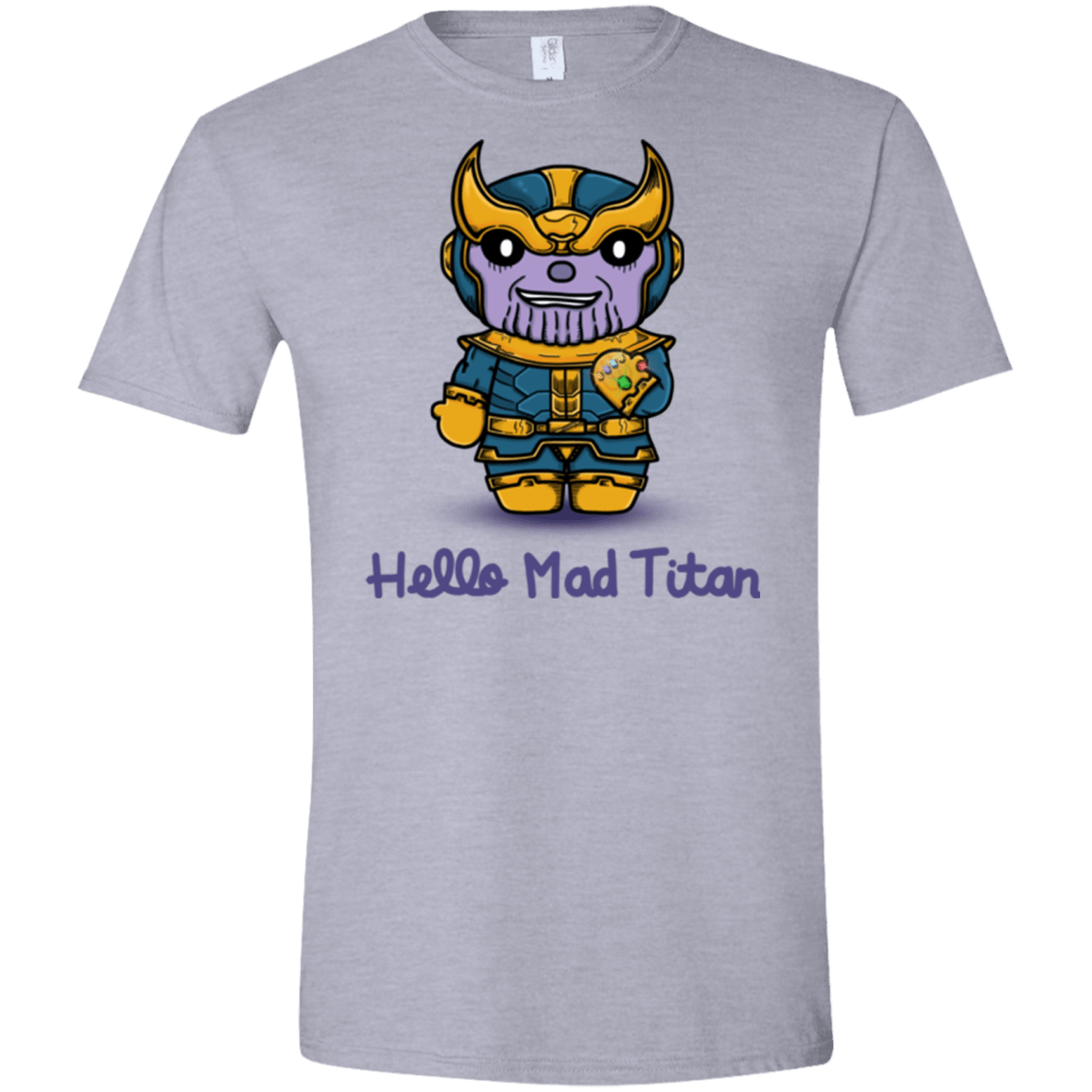 T-Shirts Sport Grey / X-Small Hello Mad Titan Men's Semi-Fitted Softstyle