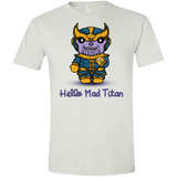 T-Shirts White / X-Small Hello Mad Titan Men's Semi-Fitted Softstyle