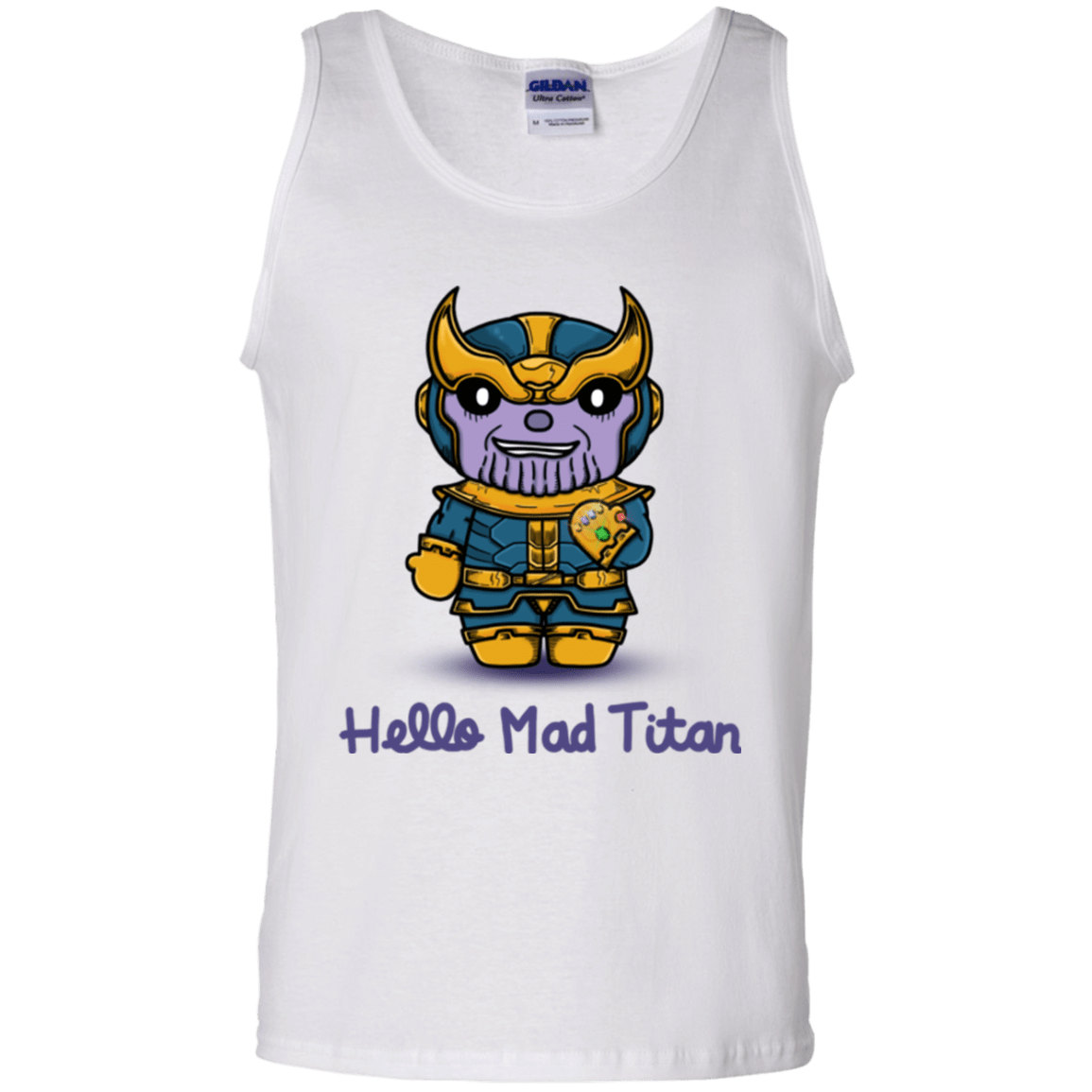 T-Shirts White / S Hello Mad Titan Men's Tank Top