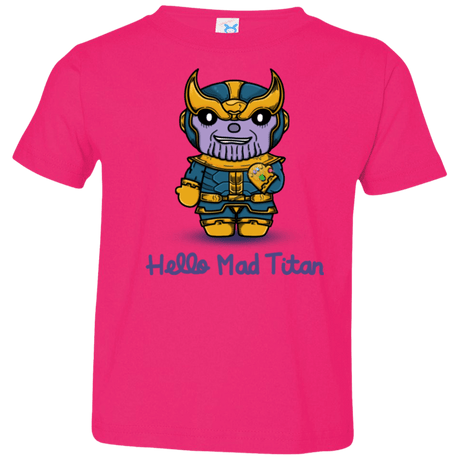 T-Shirts Hot Pink / 2T Hello Mad Titan Toddler Premium T-Shirt