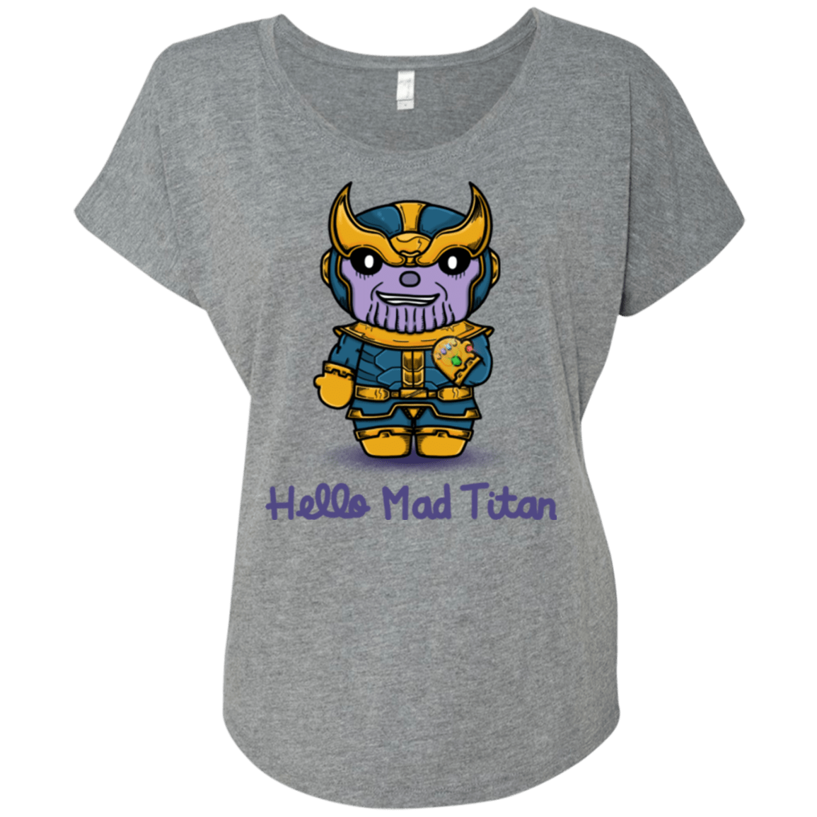 T-Shirts Premium Heather / X-Small Hello Mad Titan Triblend Dolman Sleeve