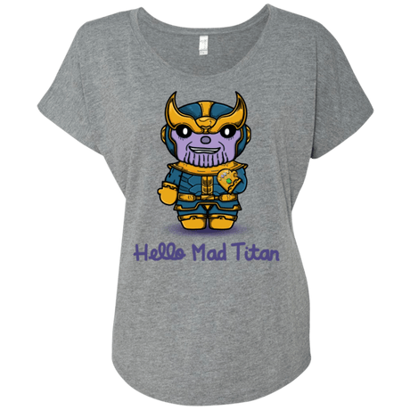 T-Shirts Premium Heather / X-Small Hello Mad Titan Triblend Dolman Sleeve