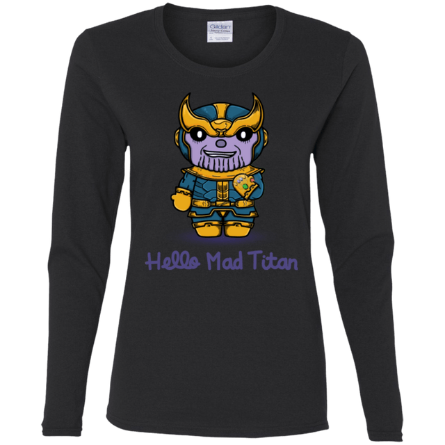 T-Shirts Black / S Hello Mad Titan Women's Long Sleeve T-Shirt