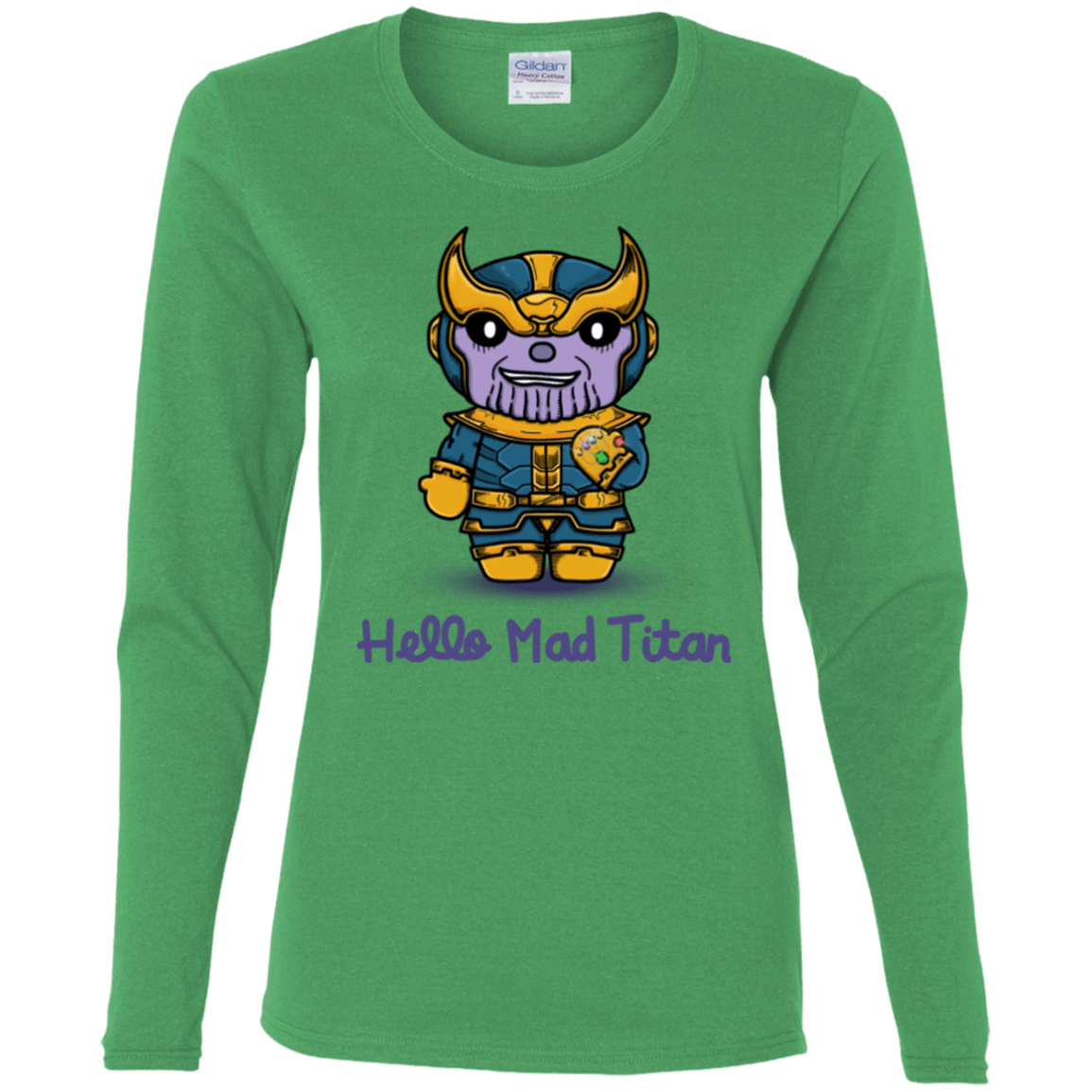 T-Shirts Irish Green / S Hello Mad Titan Women's Long Sleeve T-Shirt