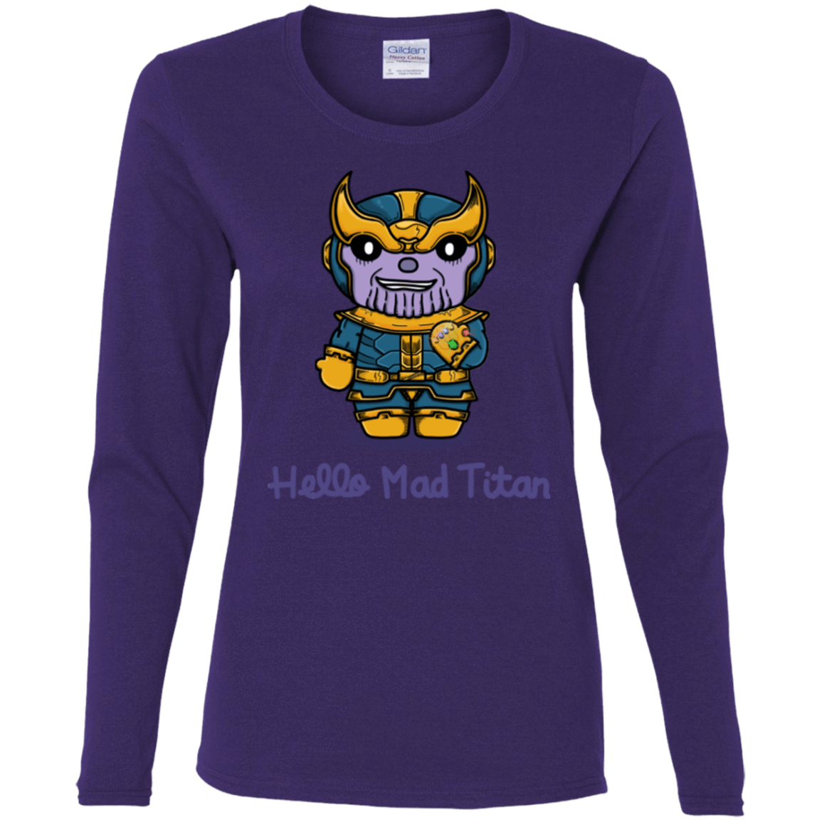 T-Shirts Purple / S Hello Mad Titan Women's Long Sleeve T-Shirt