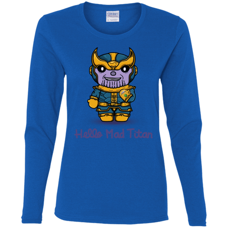 T-Shirts Royal / S Hello Mad Titan Women's Long Sleeve T-Shirt