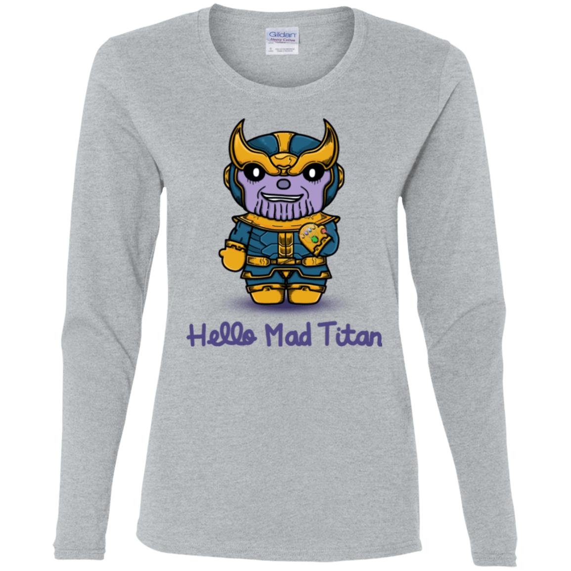 T-Shirts Sport Grey / S Hello Mad Titan Women's Long Sleeve T-Shirt