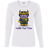 T-Shirts White / S Hello Mad Titan Women's Long Sleeve T-Shirt