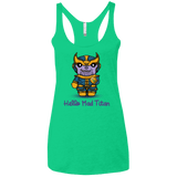 T-Shirts Envy / X-Small Hello Mad Titan Women's Triblend Racerback Tank