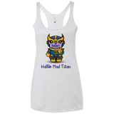 T-Shirts Heather White / X-Small Hello Mad Titan Women's Triblend Racerback Tank