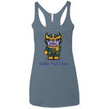 T-Shirts Indigo / X-Small Hello Mad Titan Women's Triblend Racerback Tank