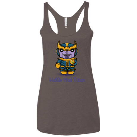 T-Shirts Macchiato / X-Small Hello Mad Titan Women's Triblend Racerback Tank