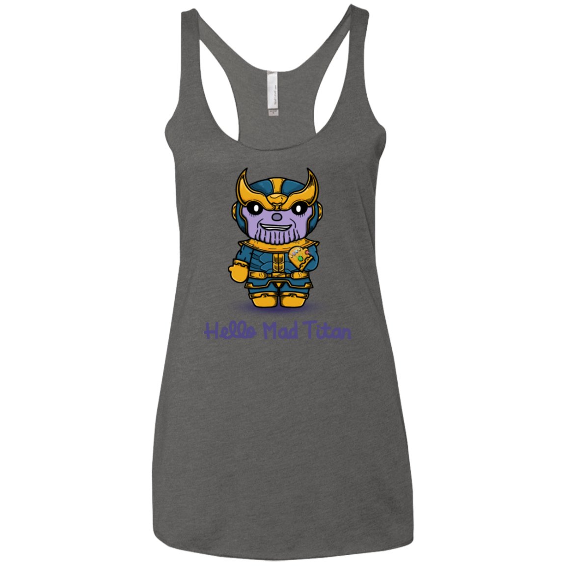 T-Shirts Premium Heather / X-Small Hello Mad Titan Women's Triblend Racerback Tank