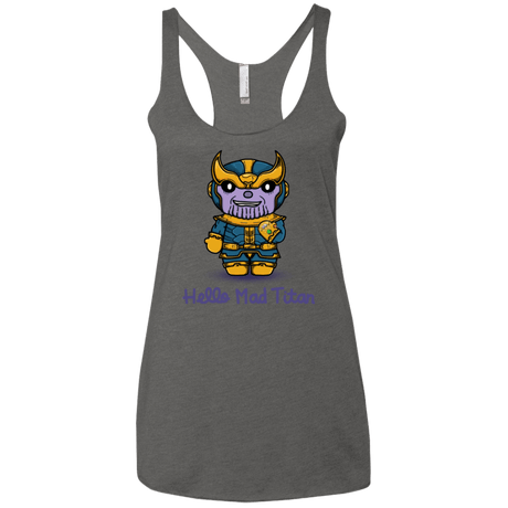 T-Shirts Premium Heather / X-Small Hello Mad Titan Women's Triblend Racerback Tank
