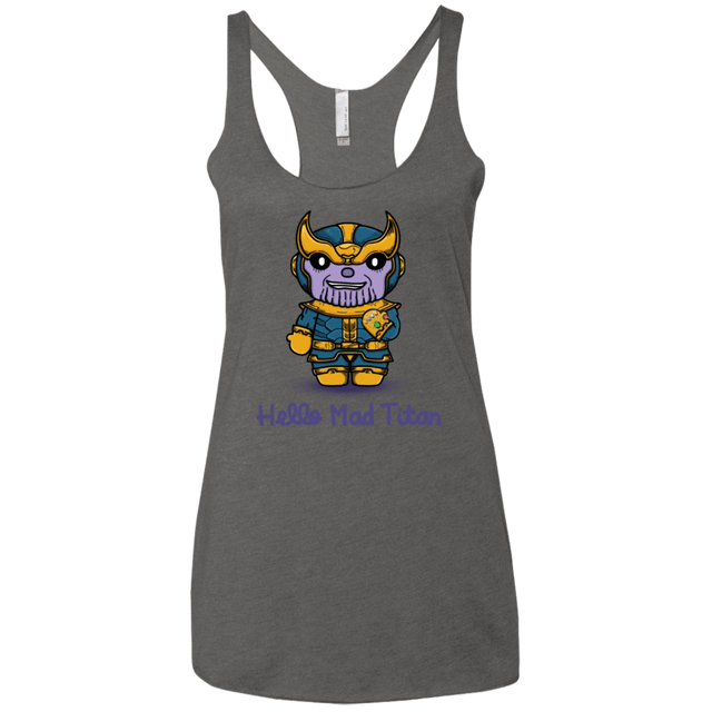 T-Shirts Premium Heather / X-Small Hello Mad Titan Women's Triblend Racerback Tank