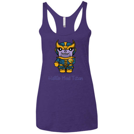 T-Shirts Purple Rush / X-Small Hello Mad Titan Women's Triblend Racerback Tank