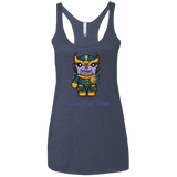 T-Shirts Vintage Navy / X-Small Hello Mad Titan Women's Triblend Racerback Tank