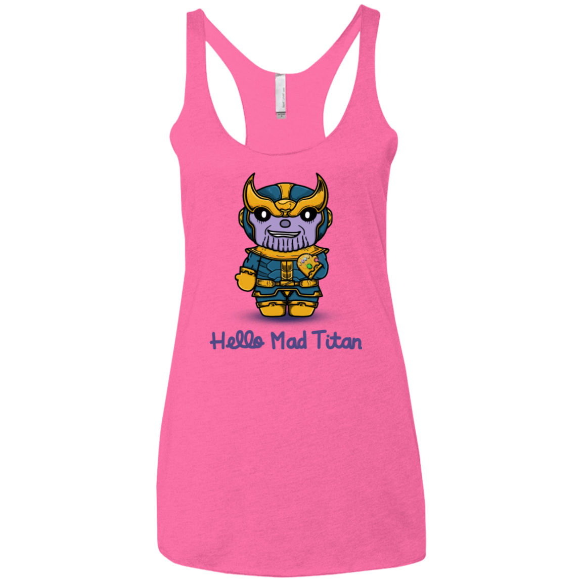 T-Shirts Vintage Pink / X-Small Hello Mad Titan Women's Triblend Racerback Tank
