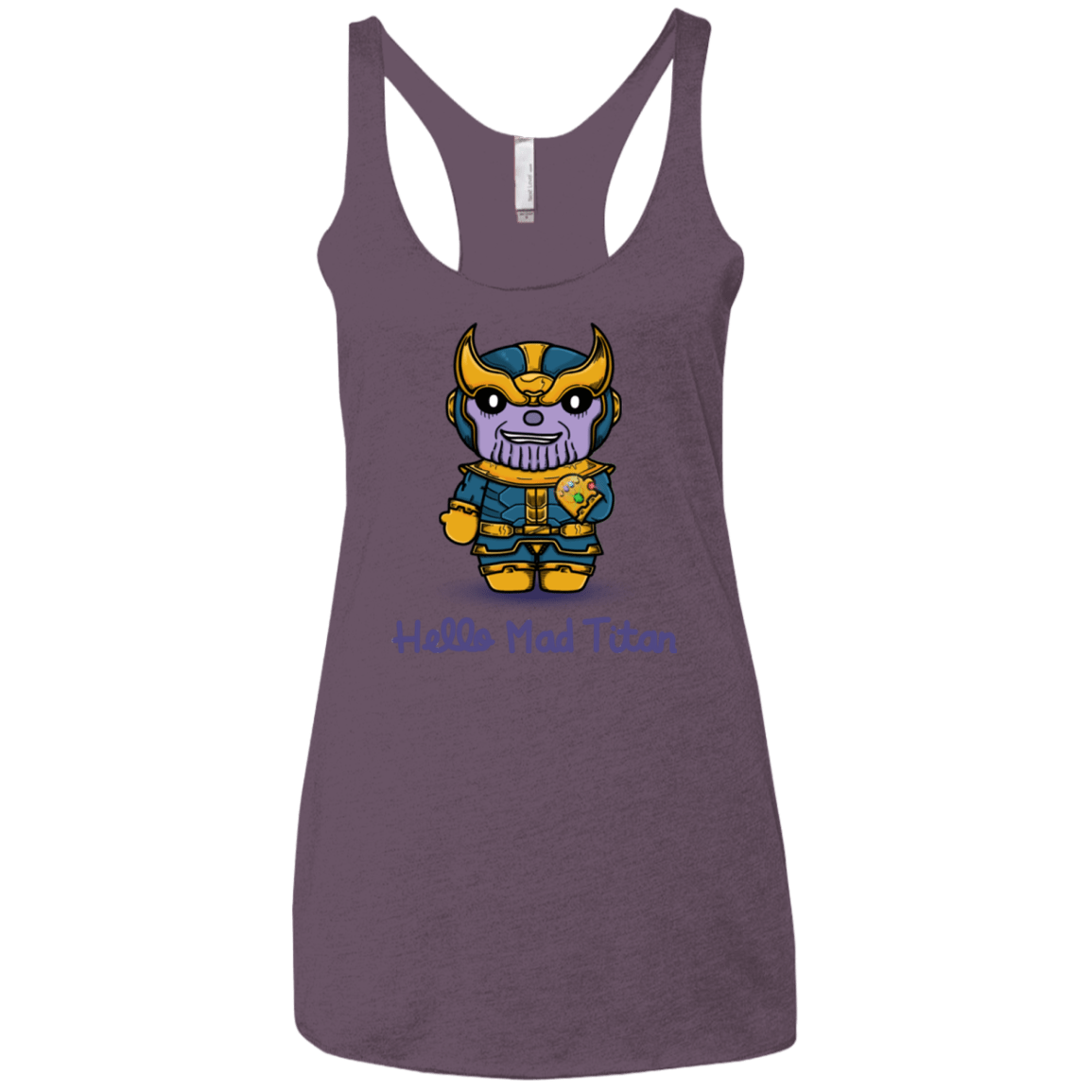 T-Shirts Vintage Purple / X-Small Hello Mad Titan Women's Triblend Racerback Tank