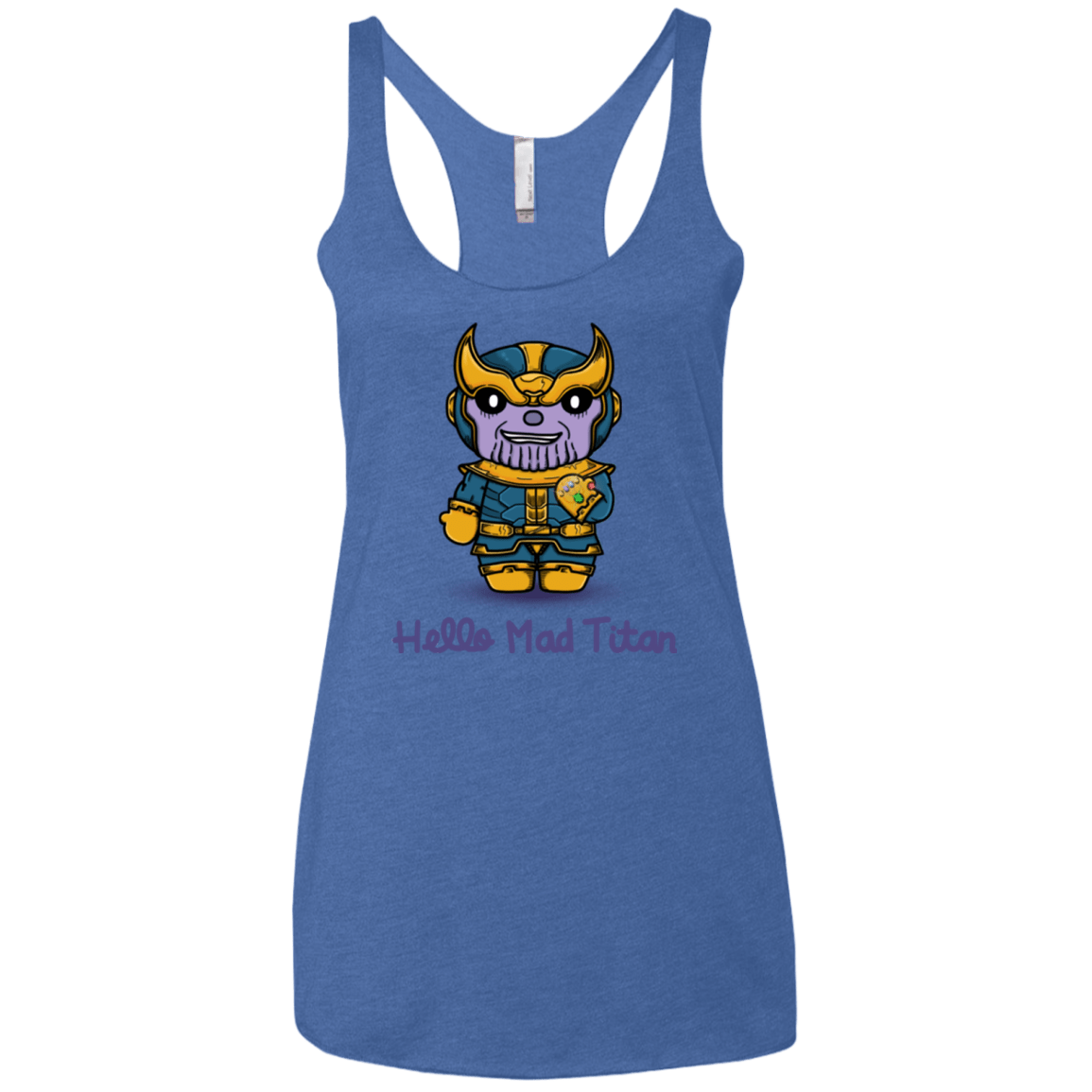 T-Shirts Vintage Royal / X-Small Hello Mad Titan Women's Triblend Racerback Tank