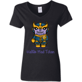 T-Shirts Black / S Hello Mad Titan Women's V-Neck T-Shirt