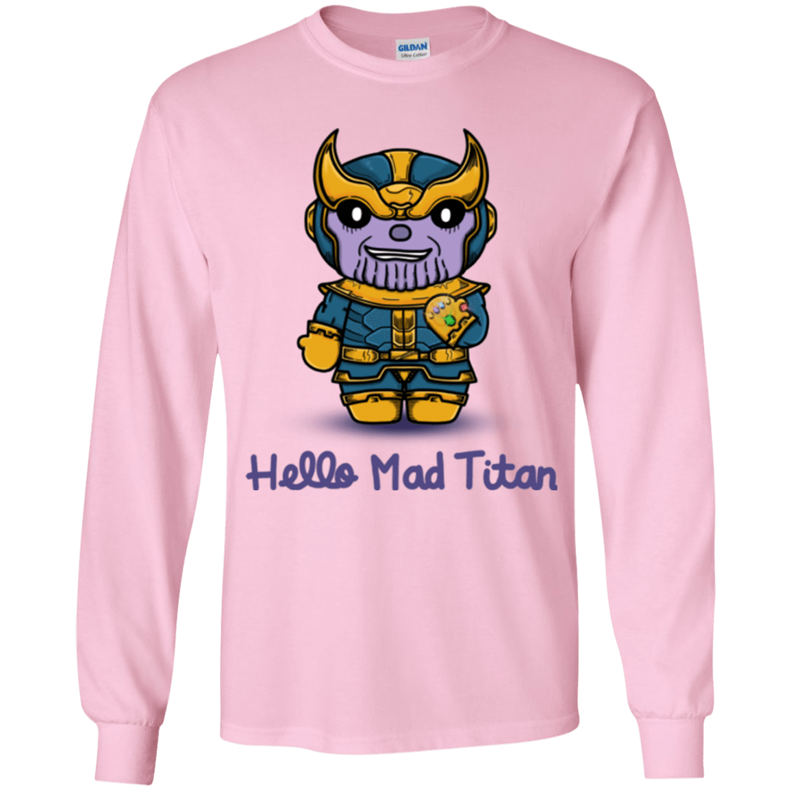 T-Shirts Light Pink / YS Hello Mad Titan Youth Long Sleeve T-Shirt