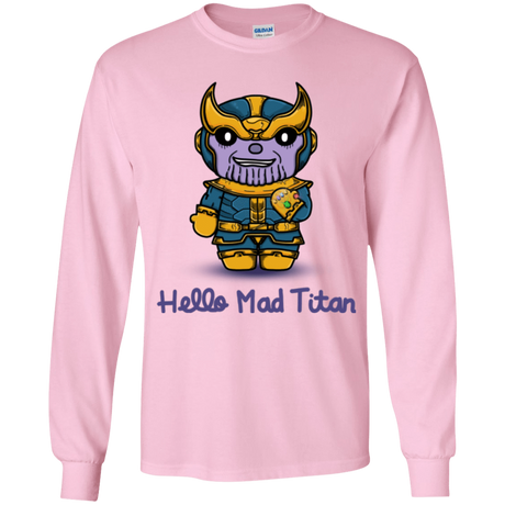 T-Shirts Light Pink / YS Hello Mad Titan Youth Long Sleeve T-Shirt