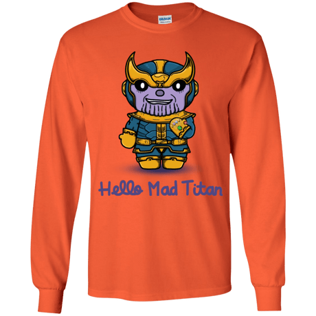 T-Shirts Orange / YS Hello Mad Titan Youth Long Sleeve T-Shirt