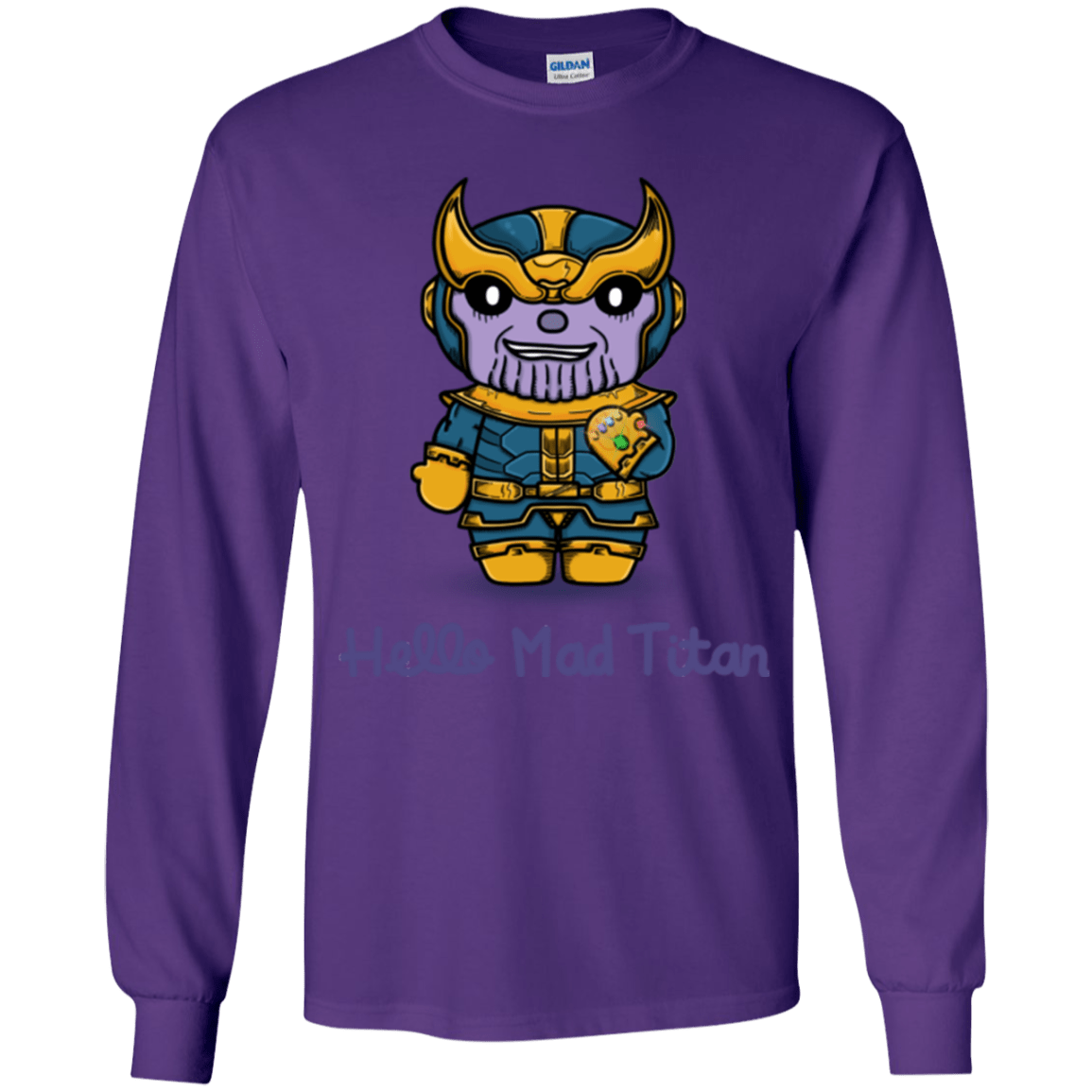 T-Shirts Purple / YS Hello Mad Titan Youth Long Sleeve T-Shirt