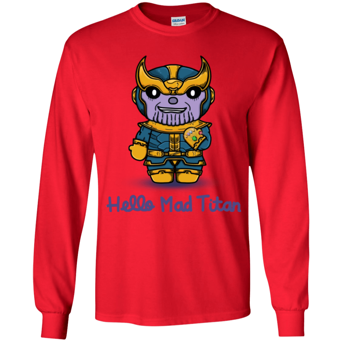 T-Shirts Red / YS Hello Mad Titan Youth Long Sleeve T-Shirt