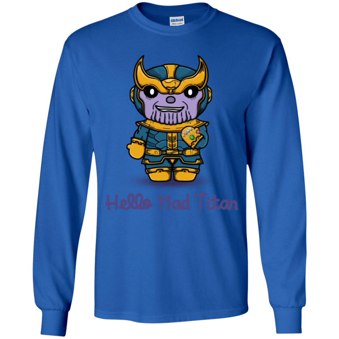 T-Shirts Royal / YS Hello Mad Titan Youth Long Sleeve T-Shirt