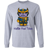 T-Shirts Sport Grey / YS Hello Mad Titan Youth Long Sleeve T-Shirt