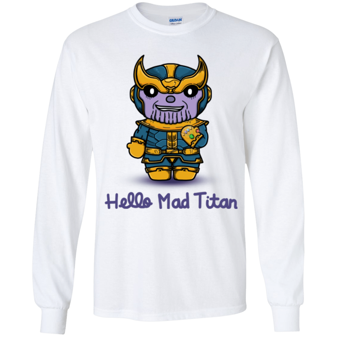 T-Shirts White / YS Hello Mad Titan Youth Long Sleeve T-Shirt